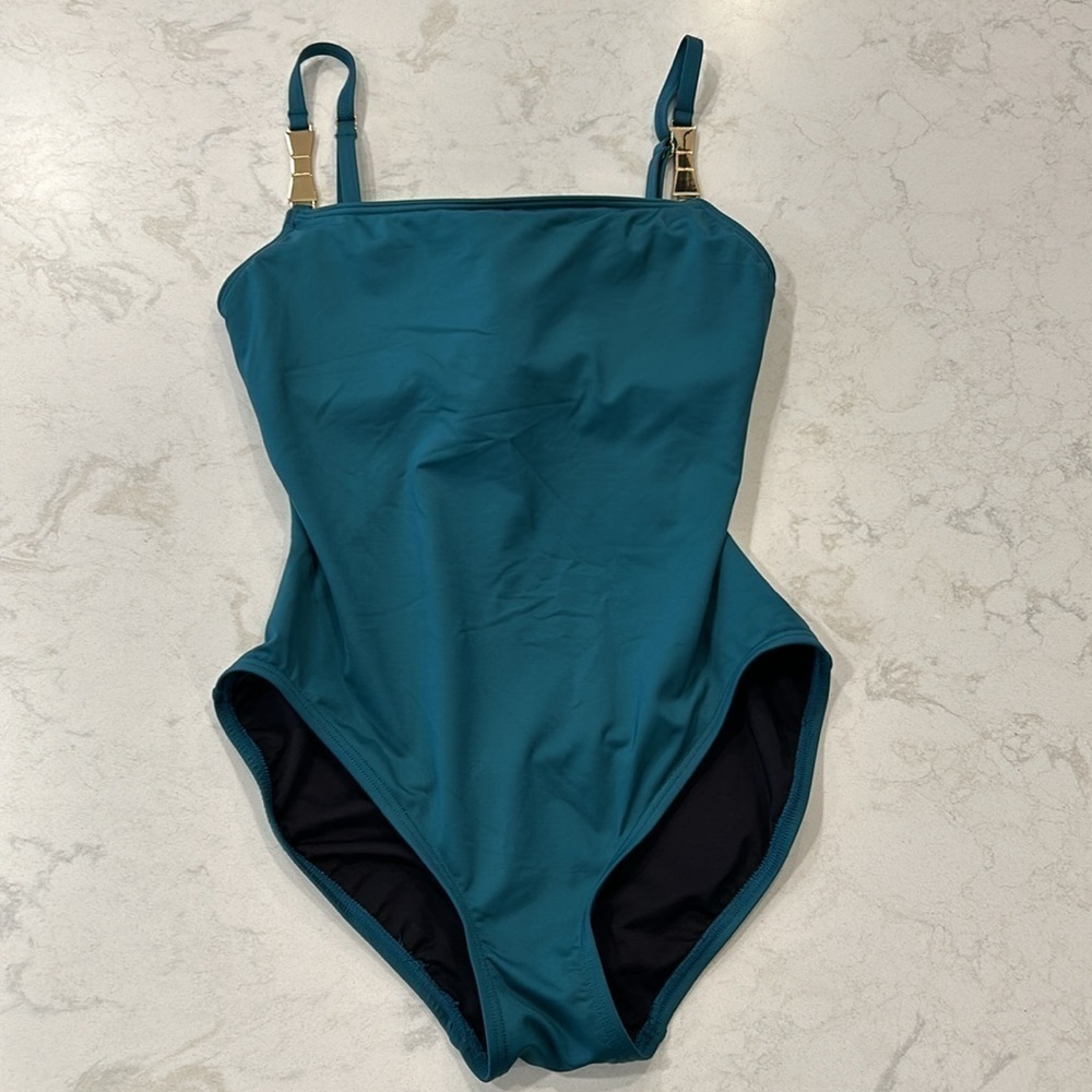 Kate Spade Crescent Bay One-Piece Swimsuit Size Medium - Picture 2 of 12